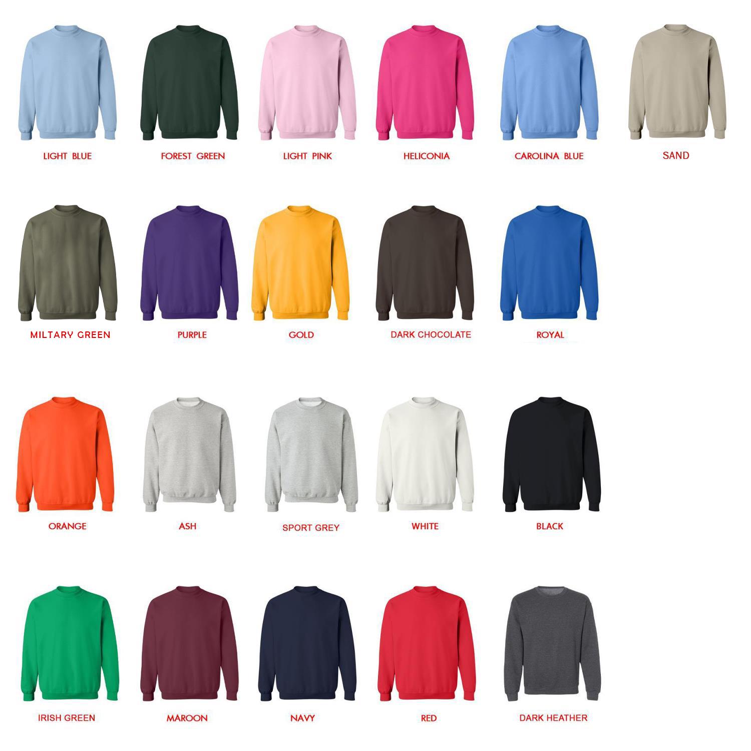 sweatshirt color chart - VanossGaming Merch